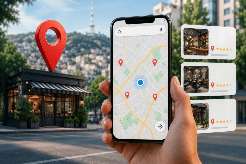 რატომ არ ჩანს შენი ბიზნესი Google Maps-ში, როცა მომხმარებელი შენს სერვისს თბილისში ეძებს? 12 გოოგლ მაპსი